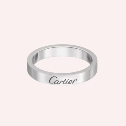 Pre-Owned Cartier C de Cartier Wedding Band in Platinum – 3 mm