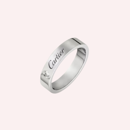 Pre-Owned Cartier C de Cartier Wedding Band in 18K Yellow Gold – 4 mm