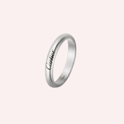 Pre-Owned Cartier C de Cartier Wedding Band in Platinum – 3 mm