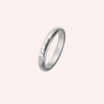 Pre-Owned Cartier C de Cartier Wedding Band in Platinum with Diamond – 3 mm
