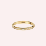 Pre-Owned Cartier d'Amour Pavé Wedding Ring in 18K Yellow Gold with Diamonds – 2.3 mm