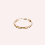 Pre-Owned Cartier d'Amour Pavé Wedding Band in 18K Rose Gold with Diamonds – 2.3 mm