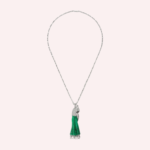 Pre-Owned Faune et Flore de Cartier Les Oiseaux Libérés Emerald Bead and Diamond Necklace