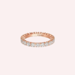 Pre-Owned Cartier Destinée Pavé Wedding Band in 18K Rose Gold with Diamonds – 3.27 mm