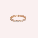 Pre-Owned Cartier Broderie de Cartier Wedding Band in 18K Rose Gold with Diamonds – 2.7 mm