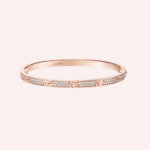 Pre-Owned Cartier LOVE Bracelet, Small Model, Pavé Diamonds, Rose Gold - Image 2