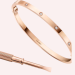 Pre-Owned Cartier LOVE Bracelet, Classic Model, 10 Diamonds, Rose Gold - Image 2