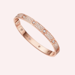 Pre-Owned Cartier LOVE Bracelet on Chain, White Gold - Image 2