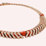 Pre-Owned Cartier Géométrie & Contrastes Coral Pavé Necklace in 18K Rose Gold with Diamonds and Onyx - Image 3