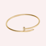 Pre-Owned Cartier Juste un Clou Small Model Bracelet with Diamonds in 18K Yellow Gold - Image 2