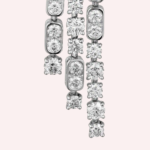 Pre-Owned Cartier Diamond Collection Earrings in 18K White Gold with Pear-Shaped, Baguette-Cut, and Brilliant-Cut Diamonds - Image 3