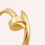 Pre-Owned Cartier Juste un Clou Mini Model Single Hoop Earring in 18K Yellow Gold - Image 2