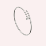 Pre-Owned Cartier Juste un Clou Bracelet, Small Model, Diamonds, White Gold - Image 2