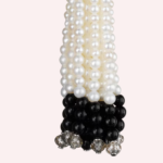 Pre-Owned Cartier Géométrie & Contrastes Earrings in 18K White Gold with Onyx, Cultured Pearls, and Diamonds - Image 2