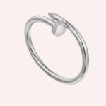 Pre-Owned Cartier Juste un Clou Bracelet, Large Model, Diamonds, White Gold - Image 2