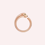 Pre-Owned Cartier Panthère de Cartier Small Model Ring in 18K Rose Gold with Onyx and Tsavorite Garnets - Image 3