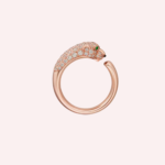 A Pre-Owned Panthère de Cartier small model half-pavé ring