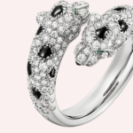 Pre-Owned Panthère de Cartier Semi-Pavé Diamond Ring in 18K White Gold - Image 3