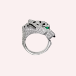 Pre-Owned Panthère de Cartier Pavé Diamond Ring in 18K White Gold - Image 2