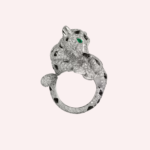Pre-Owned Panthère de Cartier Pavé Diamond Ring in 18K White Gold - Image 2