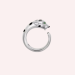 Pre-Owned Panthère de Cartier Medium Model Ring in 18K White Gold - Image 3