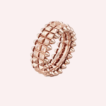 Pre-Owned Clash de Cartier Double-Row Ring in 18K Rose Gold