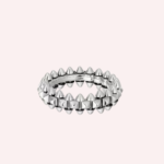 Pre-Owned Clash de Cartier Small Model Ring in Rhodiumized 18K White Gold - Image 3