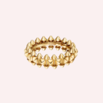 Pre-Owned Clash de Cartier Medium Model Ring in 18K Yellow Gold - Image 2