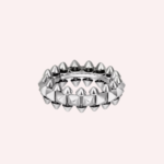 Pre-Owned Clash de Cartier Medium Model Ring in Rhodiumized 18K White Gold - Image 2