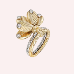 Pre-Owned Grain de Café de Cartier Diamond Ring in 18K Yellow and White Gold - Image 2