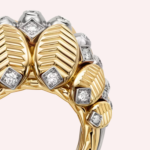 Pre-Owned Grain de Café de Cartier Diamond Ring in 18K Yellow and White Gold - Image 2