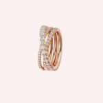 Pre-Owned Étincelle de Cartier Semi-Pavé Diamond Ring in 18K Rose Gold - Image 2