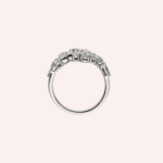 Pre-Owned Reflection de Cartier Ring in White Gold with Brilliant-Cut and Baguette-Cut Diamonds - Image 2