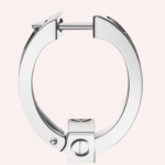 Pre-Owned Cartier LOVE Multiwear Half-Pavé Earrings with Diamonds in 18K White Gold - Image 3