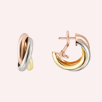 Pre-Owned Cartier Trinity Classic Earrings in 18K White, Rose & Yellow Gold - Image 2