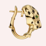 Pre-Owned Panthère de Cartier Diamond Earrings in 18K Yellow Gold - Image 2