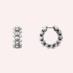 Pre-Owned Cartier Clash de Cartier Mini Hoop Earrings in 18K White Gold - Image 2