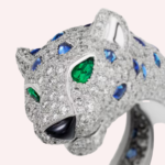 Pre-Owned Cartier Panthère de Cartier Bracelet, Sapphire & Diamond Pavé, White Gold