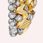 Pre-Owned Cartier Grain de Café Diamond Earrings in 18K Yellow and White Gold - Image 2