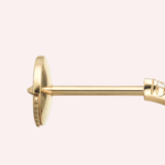 Pre-Owned Cartier Étincelle de Cartier Pavé Hoop Earrings, Small Model, 18K Yellow Gold - Image 2