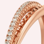 Pre-Owned Étincelle de Cartier Half-Pavé Diamond Bracelet in 18K Rose Gold - Image 4