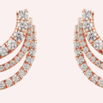 Pre-Owned Cartier Étincelle de Cartier Triple-Row Pavé Hoop Earrings in 18K Rose Gold - Image 2