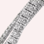 Pre-Owned Étincelle de Cartier Half-Pavé Diamond Bracelet in 18K White Gold - Image 3