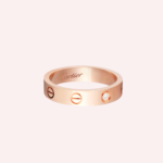 Pre-Owned Cartier LOVE Small Model Ring with 1 Diamond in 18K Rose Gold - Image 2