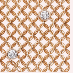 Pre-Owned Cartier Agrafe Résille Diamond Bracelet in 18K Rose Gold - Image 2