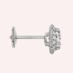 Pre-Owned Cartier Destinée Pavé Cushion-Cut Diamond Stud Earrings in 18K White Gold - Image 3