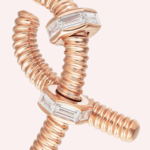 Pre-Owned Cartier Écrou de Cartier Single Right Diamond Earring in 18K Rose Gold - Image 2