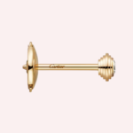 Pre-Owned Cartier d’Amour Diamond Stud Earrings, Mini Model, 18K Yellow Gold - Image 4