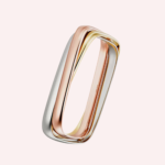 Pre-Owned Cartier Trinity Cushion-Shaped Bracelet in 18K White, Rose & Yellow Gold - Image 3
