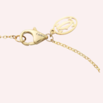 Pre-Owned Cartier Trinity Single Diamond Chain Bracelet in 18K White, Rose & Yellow Gold - Image 2